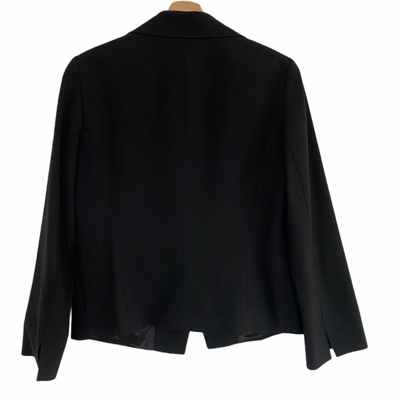 LAFAYETTE 148 Wool 3 Button Black Blazer Size 8 - Picture 5 of 7